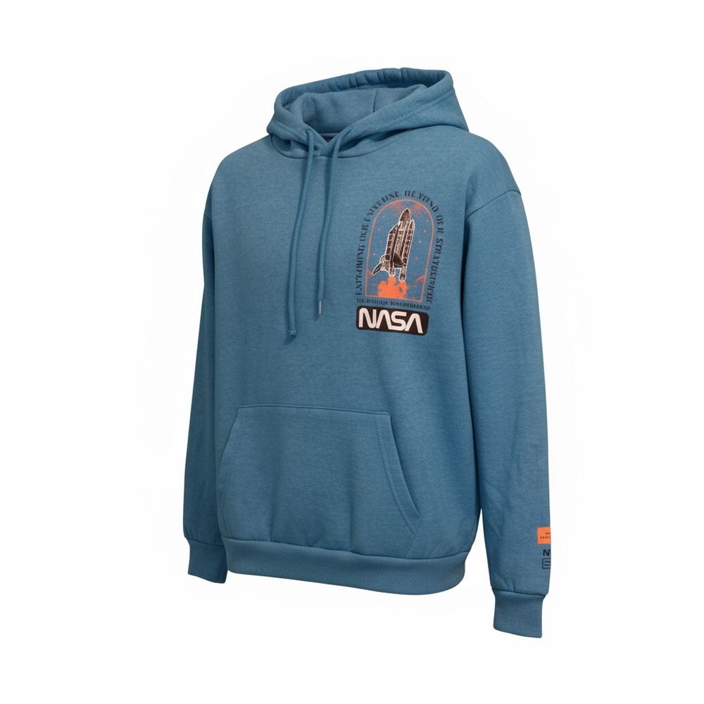 NASA Blue Men's Hoodie